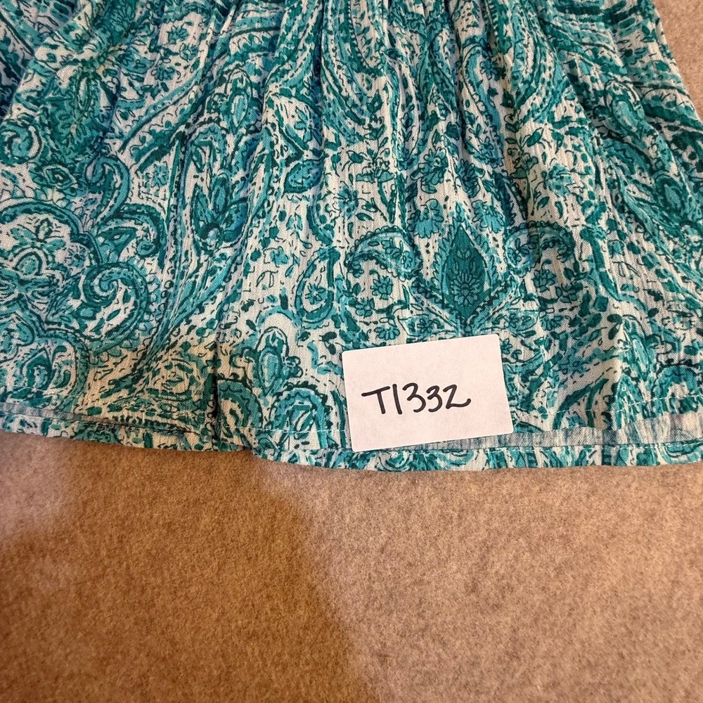 Savanna Jane Embroidered Floral Striped Paisley Tiered Sleeveless Top Small NEW - Picture 2 of 8
